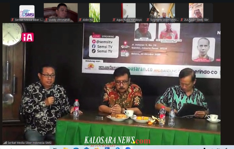 Dialog Nasional SMSI Songsong HPN 2026: “Media Baru vs UU ITE”.