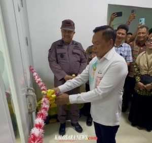 Bupati Konawe Yusran Akbar saat meresmikan Chatlab Jantung RS BLUD Konawe, Kamis, 22 Januari 2026. Foto : Muhammmad Randa