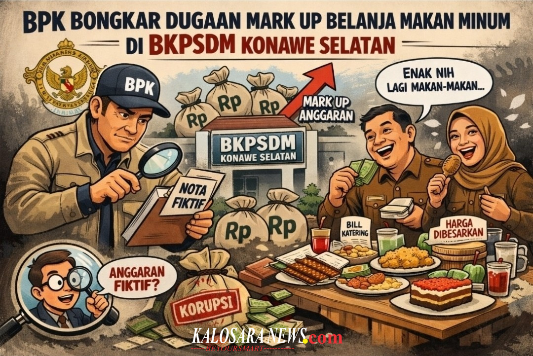Ilustrasi temuan BPK di Kantor BKPSDM Konawe Selatan