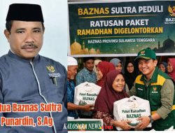 BAZNAS Sultra Peduli, Ratusan Paket Ramadhan Digelontorkan