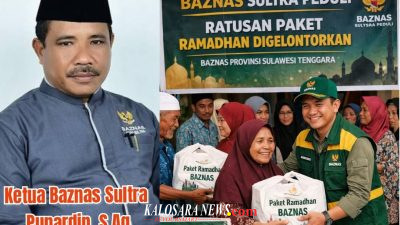 BAZNAS Sultra Peduli, Ratusan Paket Ramadhan Digelontorkan