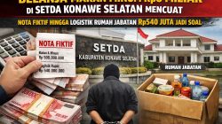 Belanja Makan Minum Rp8 Miliar Setda Konawe Selatan Mencuat, Nota Fiktif hingga Logistik Rumah Jabatan Rp540 Juta Jadi Soal