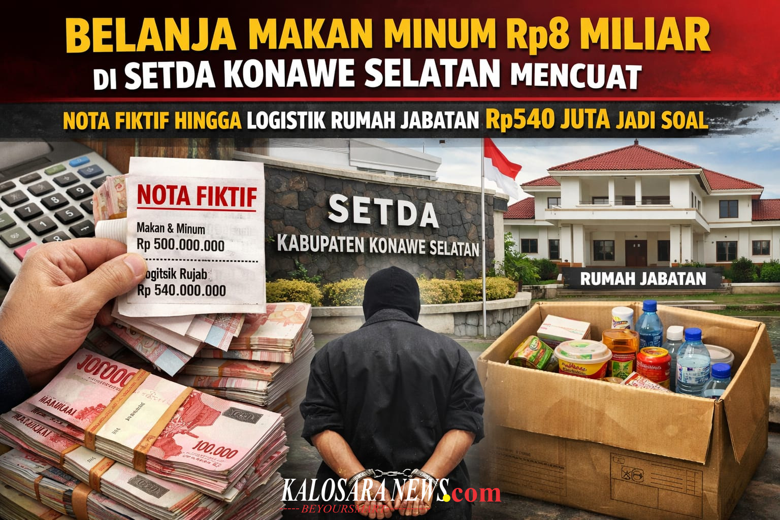 foto ILustrasi Belanjan Makan Minum Rp8 Miliar di Setda Konawe Selatan Mencuat, Nota Fiktif hingga Logistik Rumah Jabatan Rp540 Juta Jadi Soal