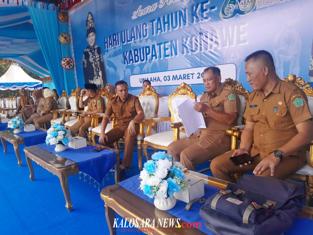 Bupati Konawe Pantau Gladi Persiapan Upacara HUT Konawe ke-66
