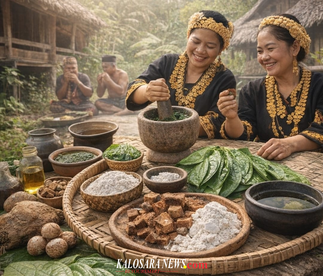 Foto ilustrasi Manfaat Sirih dan Gambir dalam Pengobatan Tradisional Suku Tolaki dibuat oleh Kecerdasan Buatan (AI)
