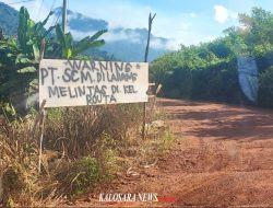 Akses Diblokir, Distribusi Bantuan dan Pembangunan PT. SCM di Tiga Desa Routa Nyaris Tak Terdistribusi